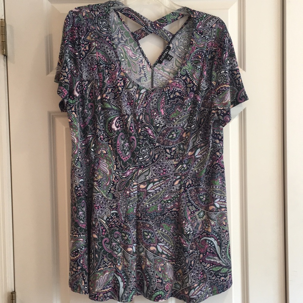 NEW - Stylish Roz & Ali Summer Top - 1X